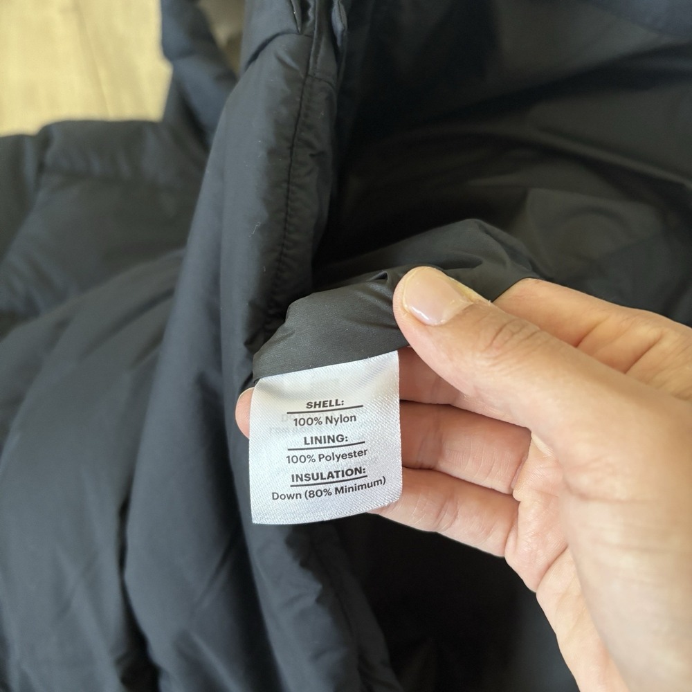 REI Co-Op Jacket Womens L Black Norseland Insulated Parka Down Long Coat Hooded - Picture 9 of 9